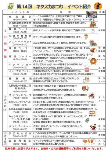 第14回まつりチラシ　裏のサムネイル